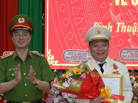 Bộ Công an công bố quyết định nhân sự ở Bình Thuận