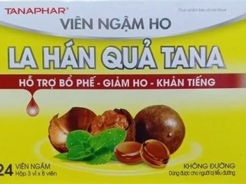 Viên ngậm ho La Hán Quả Tana vi phạm quy định về quảng cáo