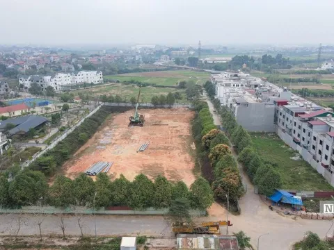 Nhà ở xã hội Kim Hoa - Mê Linh được rao bán rầm rộ dù chưa làm móng