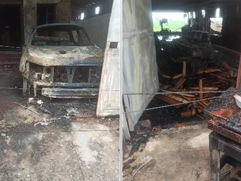 Cháy xưởng gỗ lúc nửa đêm, 5 người trong 1 gia đình thương vong