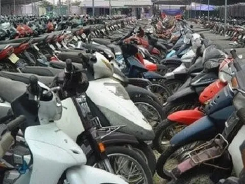 Gần 1 nghìn xe vi phạm được đấu giá, trung bình chỉ 500 nghìn đồng/xe