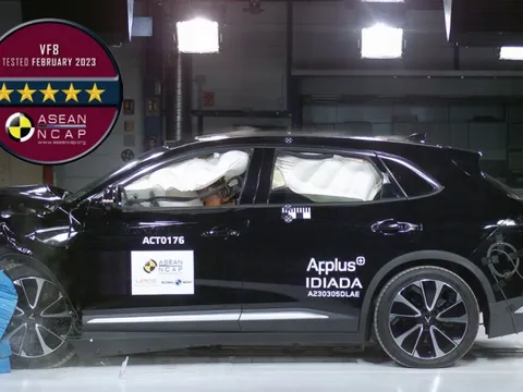 VinFast VF 8 nhận đánh giá an toàn 5 sao của ASEAN NCAP