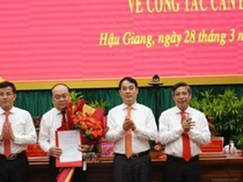 Ban Bí thư chuẩn y nhân sự Ban Thường vụ Tỉnh ủy Hậu Giang