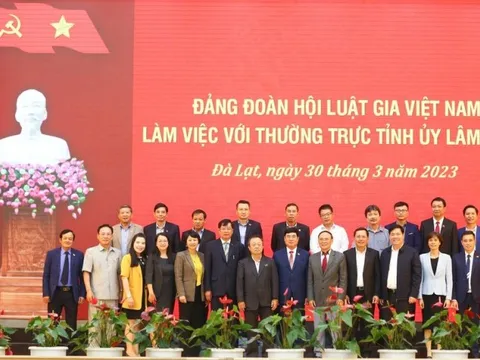 Hội Luật gia Việt Nam làm việc với Thường trực Tỉnh ủy Lâm Đồng