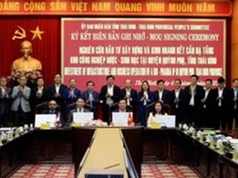 Thái Bình sẽ có Khu công nghiệp Dược - Sinh học đầu tiên tại Việt Nam