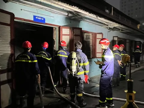 Cháy tại kho tạm Bệnh viện Hữu nghị Việt - Tiệp