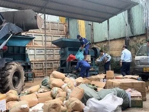 Tp.HCM: Buộc tiêu hủy hơn 5.500 sản phẩm hàng hóa vi phạm