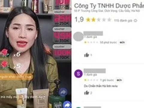 Dược phẩm Hoa Linh "lao đao" vì chiến thần Hà Linh: Hứng chịu 1 sao, tràn ngập lời khó nghe