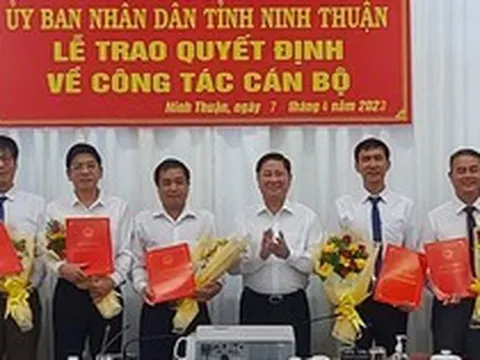 Ninh Thuận luân chuyển, điều động và bổ nhiệm nhiều cán bộ chủ chốt