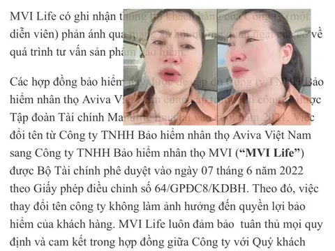 Công ty MVI Life lên tiếng về hợp đồng bảo hiểm của diễn viên Ngọc Lan