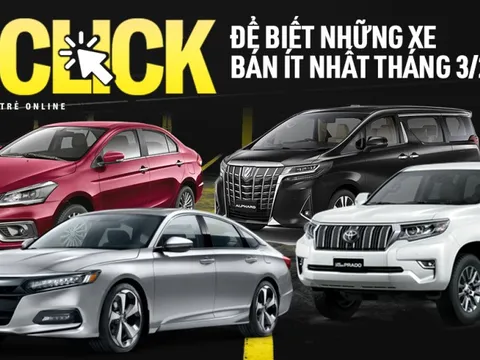 5/10 xe doanh số thấp nhất tháng 3 thuộc về Toyota, Hilux vừa mở bán lại cũng lọt top