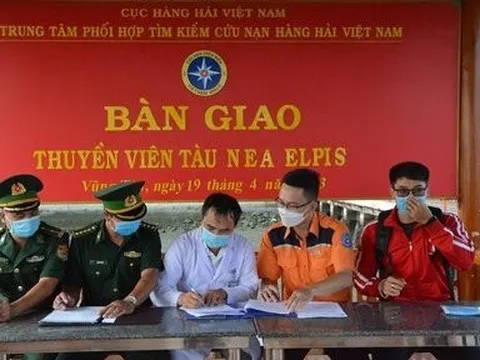 Cứu kịp thời thuyền viên tàu nước ngoài bị tai nạn lao động trên biển