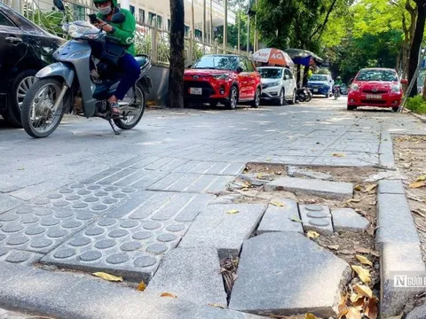 Hà Nội nêu loạt nguyên nhân khiến đá lát vỉa hè nhanh nứt vỡ