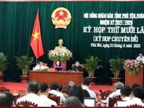 Miễn nhiệm một Phó chủ tịch HĐND tỉnh Phú Yên