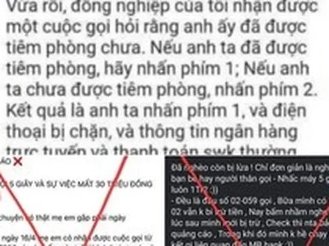 Thực hư thông tin nghe điện thoại bị mất sạch tiền trong tài khoản ngân hàng