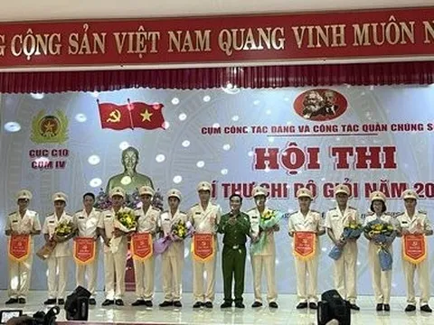 Sôi nổi Hội thi Bí thư chi bộ giỏi năm 2023 tại Cục C10