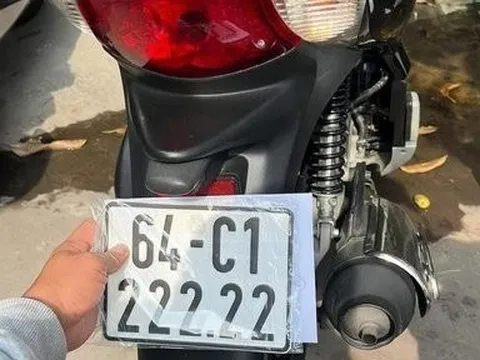 Công an Vĩnh Long thông tin xe SH mang biển số ngũ quý 2 cực đẹp