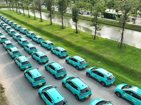 Cận cảnh hàng trăm taxi điện của tỉ phú Phạm Nhật Vượng tại TP HCM