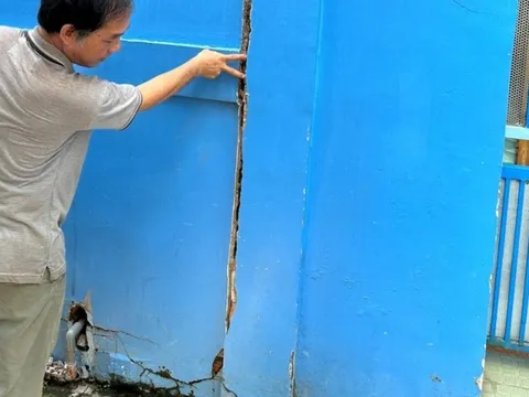 Cần Thơ: Nứt tường nhà dân hàng loạt cạnh công trình khách sạn 19 tầng