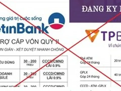 Bộ Công an cảnh báo 3 thủ đoạn mạo danh ngân hàng cho vay trực tuyến để lừa đảo