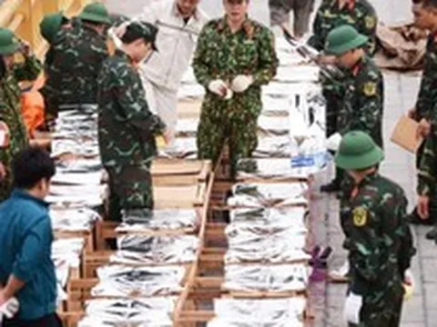 Cận cảnh trận địa pháo hoa mừng Giỗ tổ Hùng Vương