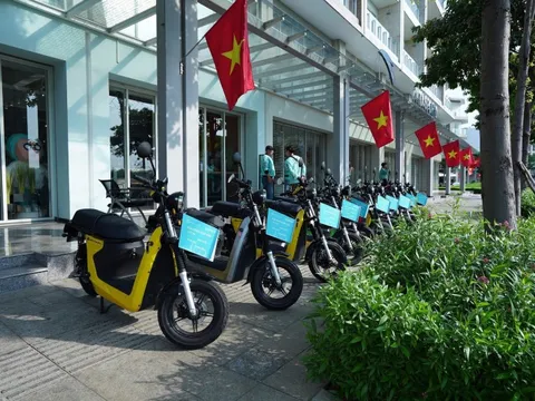 Ứng dụng giao hàng đưa xe máy điện vào hoạt động