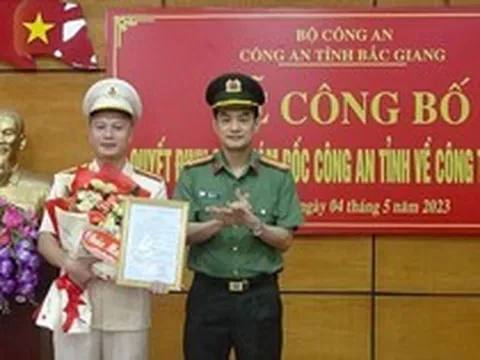 Giám đốc Công an tỉnh Bắc Giang bổ nhiệm nhiều lãnh đạo