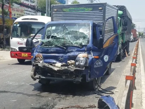 3 xe tải gặp nạn ở huyện Củ Chi, TP HCM