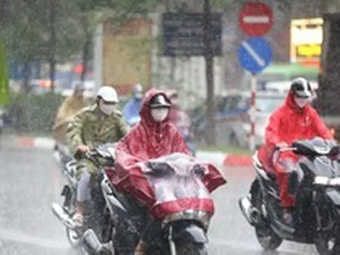 Từ chiều tối nay, miền Bắc đón mưa lớn kéo dài