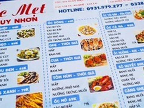 Làm rõ việc khách tố quán 'bán toàn ốc thối' ở Quy Nhơn