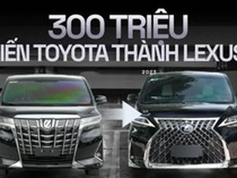 Chỉ mất 3 ngày, tốn 300 triệu, thợ Việt lột xác Toyota Alphard trông giống hệt Lexus LM giá hơn 7 tỷ, nhìn ngoài khó phân biệt nổi hàng độ