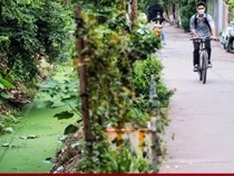 Hàng loạt mương thối bốc mùi giữa Hà Nội, bủa vây người dân