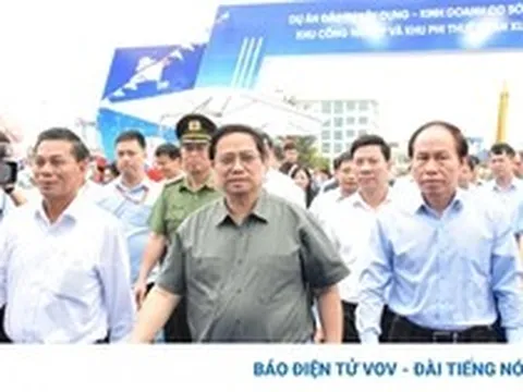 Thủ tướng tuyên bố khởi công Dự án đầu tư Khu công nghiệp và phi thuế quan Xuân Cầu