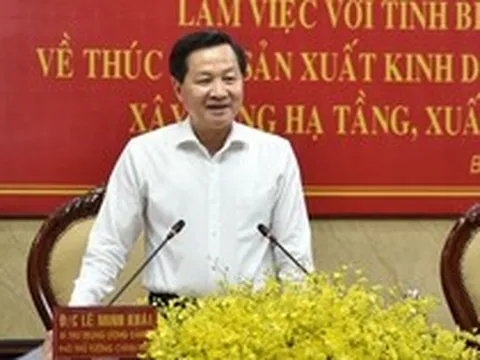 Phó Thủ tướng Lê Minh Khái: Tháo gỡ khó khăn, thúc đẩy tăng trưởng là “mệnh lệnh”