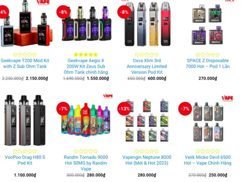 Kỳ 1: Thị trường thuốc lá điện tử nhộn nhịp trên không gian mạng