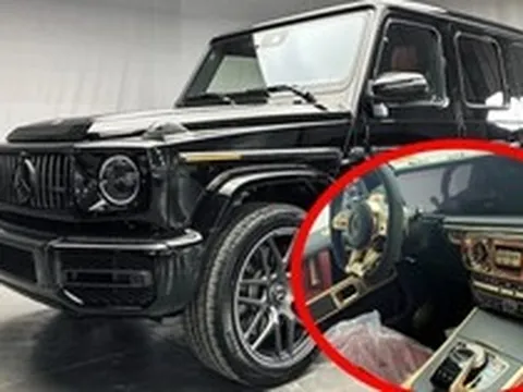 Vừa nhận xe từ đại lý, đại gia Hà Nội chi 700 triệu mang Mercedes-AMG G 63 phiên bản đặc biệt giá gần 13 tỷ đi mạ vàng