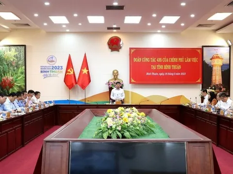 Đoàn công tác 435 của Chính phủ làm việc với UBND tỉnh Bình Thuận