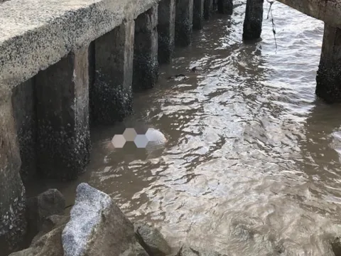 Phát hiện thi thể bé gái cạnh bờ kè đê biển