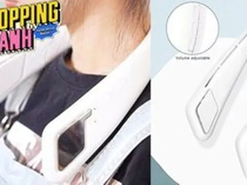 Chợ mạng xuất hiện quạt đeo cổ tích hợp loa bluetooth, giá hơn nửa triệu