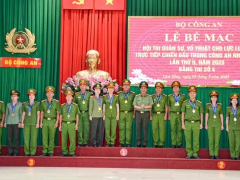 Công an tỉnh Lâm Đồng giành giải Nhất toàn đoàn Hội thi quân sự, võ thuật