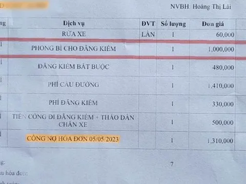 Vụ hóa đơn ghi phong bì cho đăng kiểm: Lỗi do nhân viên đánh máy