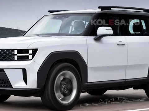 Hyundai Santa Fe 2023 lại khiến dân tình sốt ruột, tiếp tục lộ diện với thiết kế như Land Rover