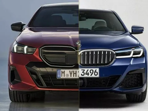 So sánh này cho thấy BMW 5-Series 2024 rõ ràng là bản đập đi xây lại hoàn toàn của đời cũ