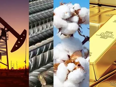 Thị trường ngày 1/6: Ngoại trừ vàng tăng, giá dầu, đồng, sắt thép, cao su đều giảm