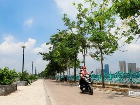 Đường ven hồ Tây thay áo mới