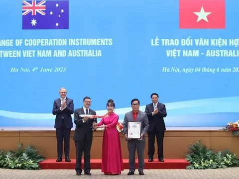 Thủ tướng Việt Nam, Úc chứng kiến lễ công bố đường bay thẳng TP HCM - Brisbane