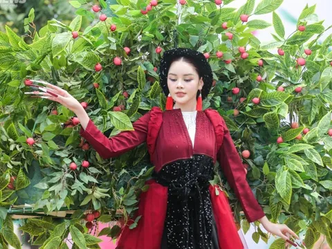 Độc đáo show thời trang chủ đề tôn vinh vải thiều Bắc Giang