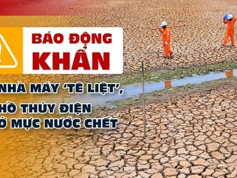 Báo động khẩn 11 nhà máy ‘tê liệt’, 9 hồ thủy điện ở mực nước chết