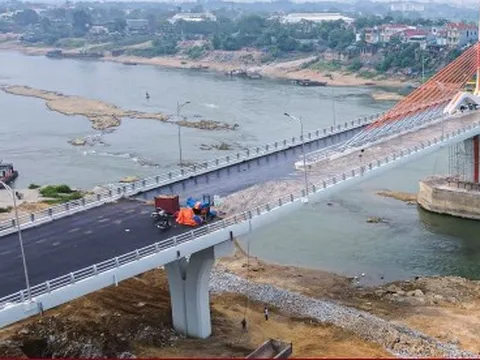 Chiêm ngưỡng cây cầu 540 tỷ đồng nối 2 tỉnh Vĩnh Phúc và Phú Thọ
