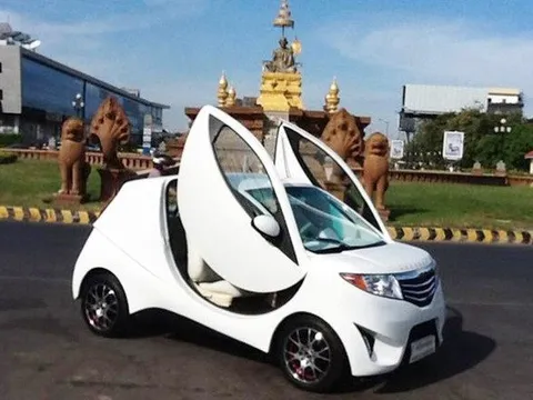 Campuchia từng gây sốt khi sản xuất xe điện mini, giá chỉ hơn 100 triệu đồng nhưng đến nay vẫn chưa có chiếc nào lăn bánh